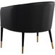 Asher Sparrow Grey / Napa Black Lounge Chair